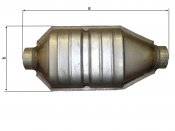 Sportljuddämpare platt med 55mm anslutning.