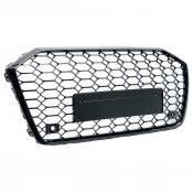 Honeycomb Sportgrill RS Piano Black Audi A6 C8 (2018-)