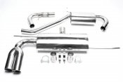 Sportavgassystem 2x76mm GTI rundade slutrör - Audi A3 1,4 / 1,6 / 1,8 / 2,0 / 1,9 TDI / 2,0 TDI (8P) (2003-2013)