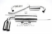 Sportavgassystem 2x76mm GTI raka slutrör - Audi A3 1,4 / 1,6 / 1,8 / 2,0 / 1,9 TDI / 2,0 TDI (8P) (2003-2013)