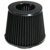 Sportluftfilter 3 tum (76 mm) – öppet koniskt – svart