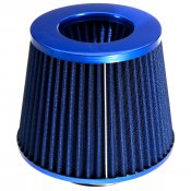 Sportluftfilter 3 tum (76 mm) – öppet koniskt – blå