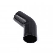 Silikonslang 45° 76mm (3tum) - Svart