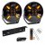 Extraljuspaket 240W LED Black Edition 9" (med vit / orange positionsljus) (2x LED 9" 120W Extraljus + Hållare + Reläsats)