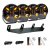 Extraljuspaket Komplett 4x 120W LED Black Edition (4x LED 9" 120W + hållare + reläsats)
