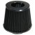 Sportluftfilter 3 tum (76 mm) – öppet koniskt – svart