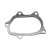 Subaru Impreza flerlagrad packning turbo downpipe