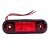 LED Sidomarkeringsljus 12V/24V Röd Transparent för Släp & Trailer