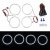 Angel eyes ringar SMD white - BMW E30 E34 (120mm x 4)
