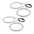Angel eyes ringar SMD white - BMW E30 E34 (120mm x 4)