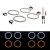 Angel eyes ringar SMD Switch back - BMW E30 E34 (120mm x 4)