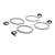 Angel eyes ringar SMD Switch back - BMW E30 E34 (120mm x 4)