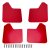 Stänkskydd Universal Röd (4-pack)