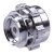Dumpventil 50mm med Monteringskit Silver