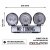 Extraljuspaket 360W (3x LED 9" extraljus + Hållare + Reläsats)