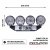 Extraljuspaket 480W (4x LED 9" extraljus + Hållare + Reläsats)