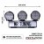 Extraljuspaket 315W (3x LED 7" (18cm) extraljus + Hållare + Reläsats)