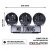 Extraljuspaket Komplett 360W LED Black Edition 9" (med vit / orange positionsljus) (3x LED 9" 120W Extraljus + Hållare + Reläsat