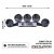 Extraljuspaket Komplett 5x 120W LED Black Edition (5x LED 9" 120W + hållare + reläsats)