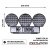 Extraljuspaket Mr Tuning Luminar 480W (3x LED 9" Extraljus + hållare + reläsats)