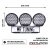 Extraljuspaket DRL 9" 594W V2 (3x LED 9" extraljus + hållare + reläsats)