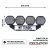 Extraljuspaket Mr Tuning Edge 680W (4x LED 9" Extraljus + hållare + reläsats)