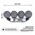Extraljuspaket Mr Tuning Halo 680W (4x LED 9" Extraljus + hållare + reläsats)
