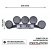 Extraljuspaket Mr Tuning Halo 850W (5x LED 9" Extraljus + hållare + reläsats)