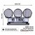 Extraljus + Ledramp paket 580W (3x LED 9" extraljus + 1x Stella ledramp + hållare + reläsats)