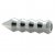 Växelknopp Spike Silver