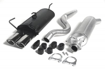 Sportavgassystem 2x70x90mm - Opel Astra (16V) (1992-1997)