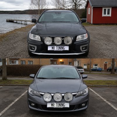 Extraljuspaket 360W (3x LED 9" extraljus + Hållare + Reläsats)