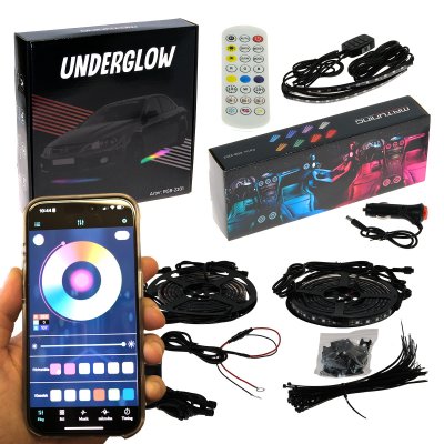 PAKET Underglow Gen3 + Interiör LED RGB Gen3 - Appstyrning