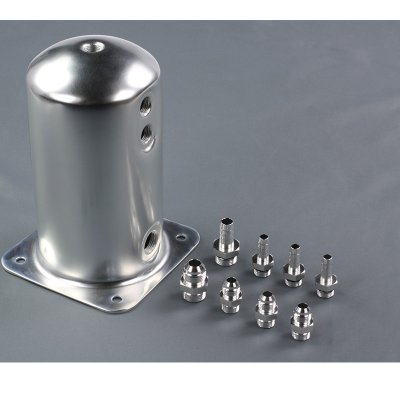 Bränsle Catchtank Rund (Silver)