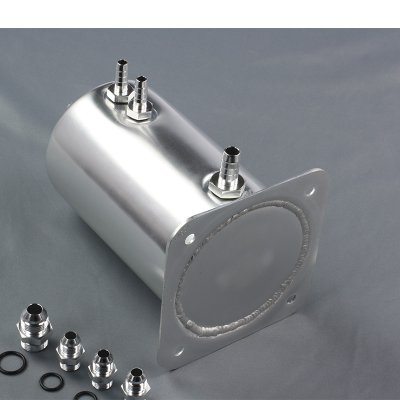 Bränsle Catchtank Rund (Silver)