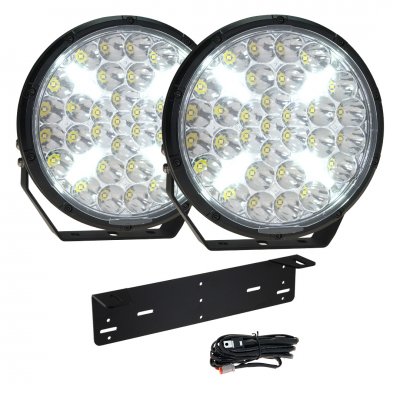 Extraljuspaket Flare 9" 310W (2x LED 9" extraljus + hållare + reläsats)