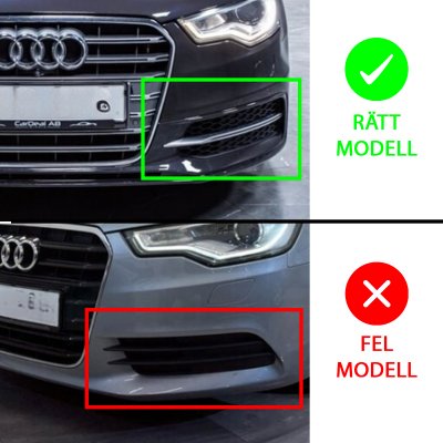 Grillar nedre RS6 Honeycomb Audi A6 S-Line (4G) (2011-2014)