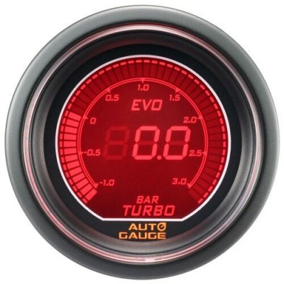 Auto Gauge Mätare Digital 52mm Laddtryck