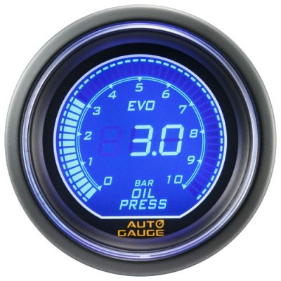 Auto Gauge Mätare Digital 52mm Oljetryck