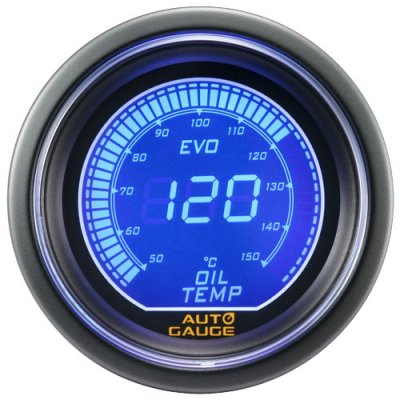 Auto Gauge Mätare Digital 52mm Oljetemp