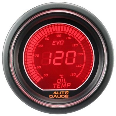Auto Gauge Mätare Digital 52mm Oljetemp