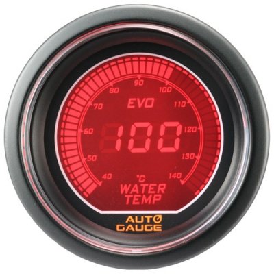 Auto Gauge Mätare Digital 52mm Vattentemp