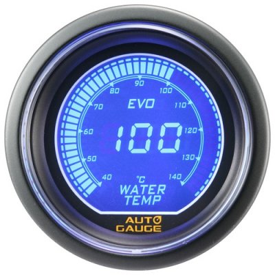 Auto Gauge Mätare Digital 52mm Vattentemp