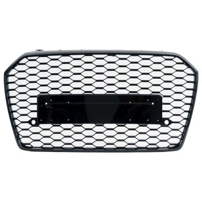 Honeycomb Sportgrill RS Piano Black Audi A6 4G (2015-2018)