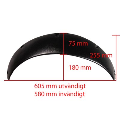 Skärmbreddare JDM 630mm / 7cm (2st)