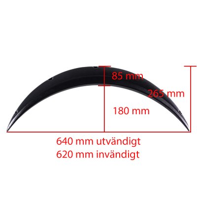 Skärmbreddare JDM 700mm / 5cm (2st)