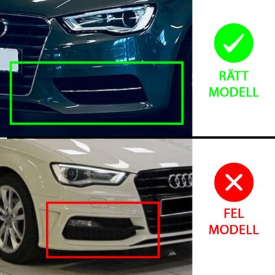 Dimljuskåpa RS3 Honeycomb Audi A3 8V Sportback (2013-2016)