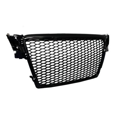 Honeycomb grill RS Design Piano Black - Audi A4 B8 (2007-2011)