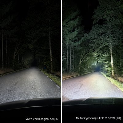 Extraljuspaket 480W (3x LED 9" extraljus + Hållare + Reläsats)