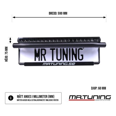 PAKET LED Ramp Mr Tuning XM100 + Unibar Svart